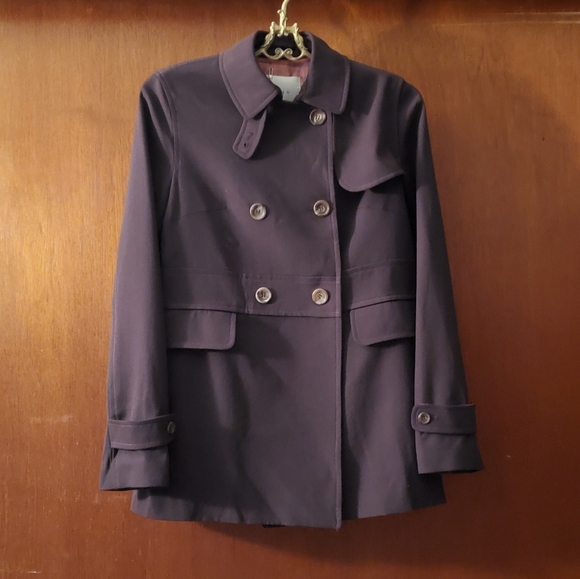 Lefin London dark purple peacoat - Picture 2 of 10